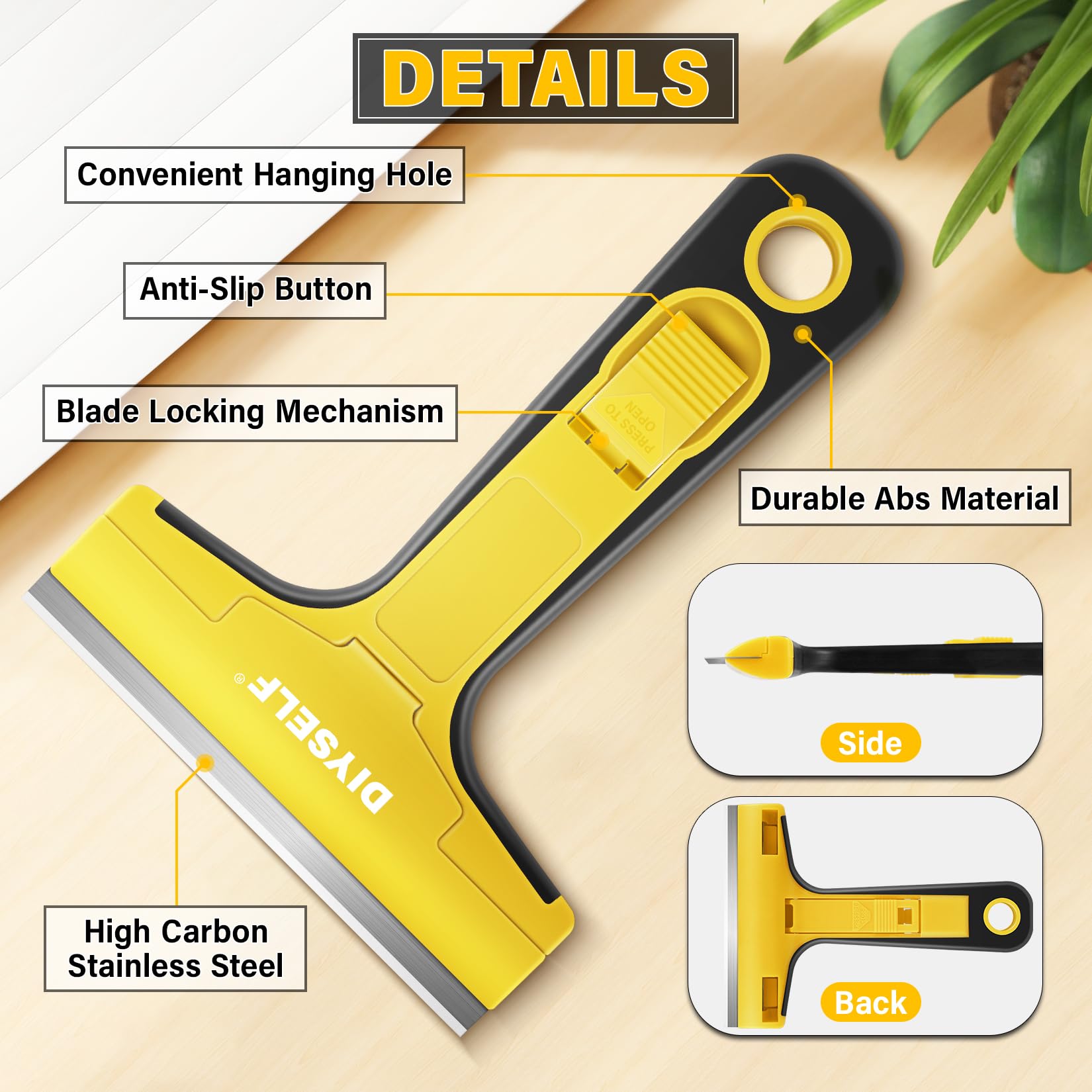 Floor Scraper with 10 Extra 4" Razor Blades