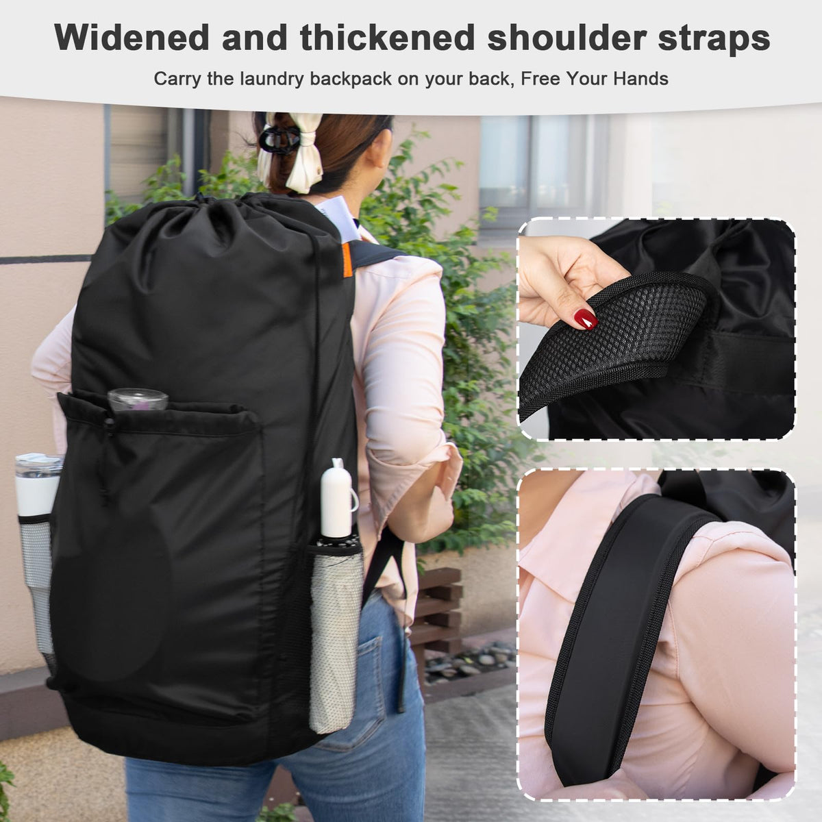 Extra Heavy Duty Backpack Laundry Bag