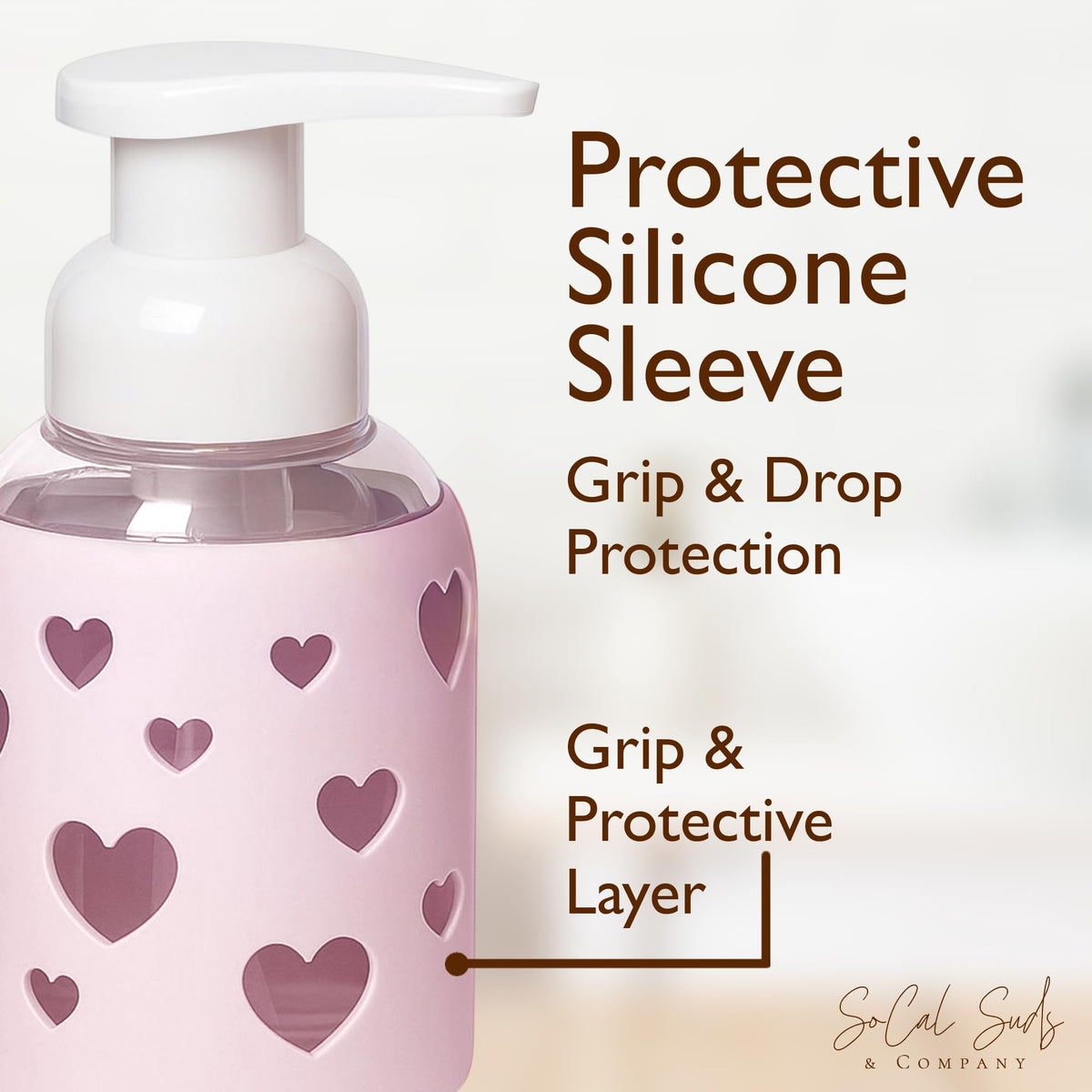 Foaming Hand Soap Dispenser Glass