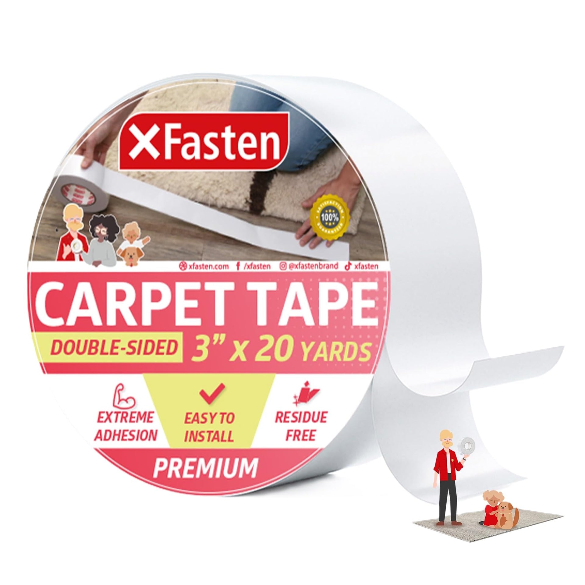 Double Sided Carpet Tape for Area Rugs