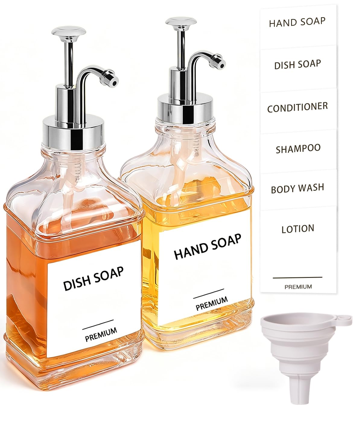 Dish Soap Dispenser for Kitchen (2 Count)