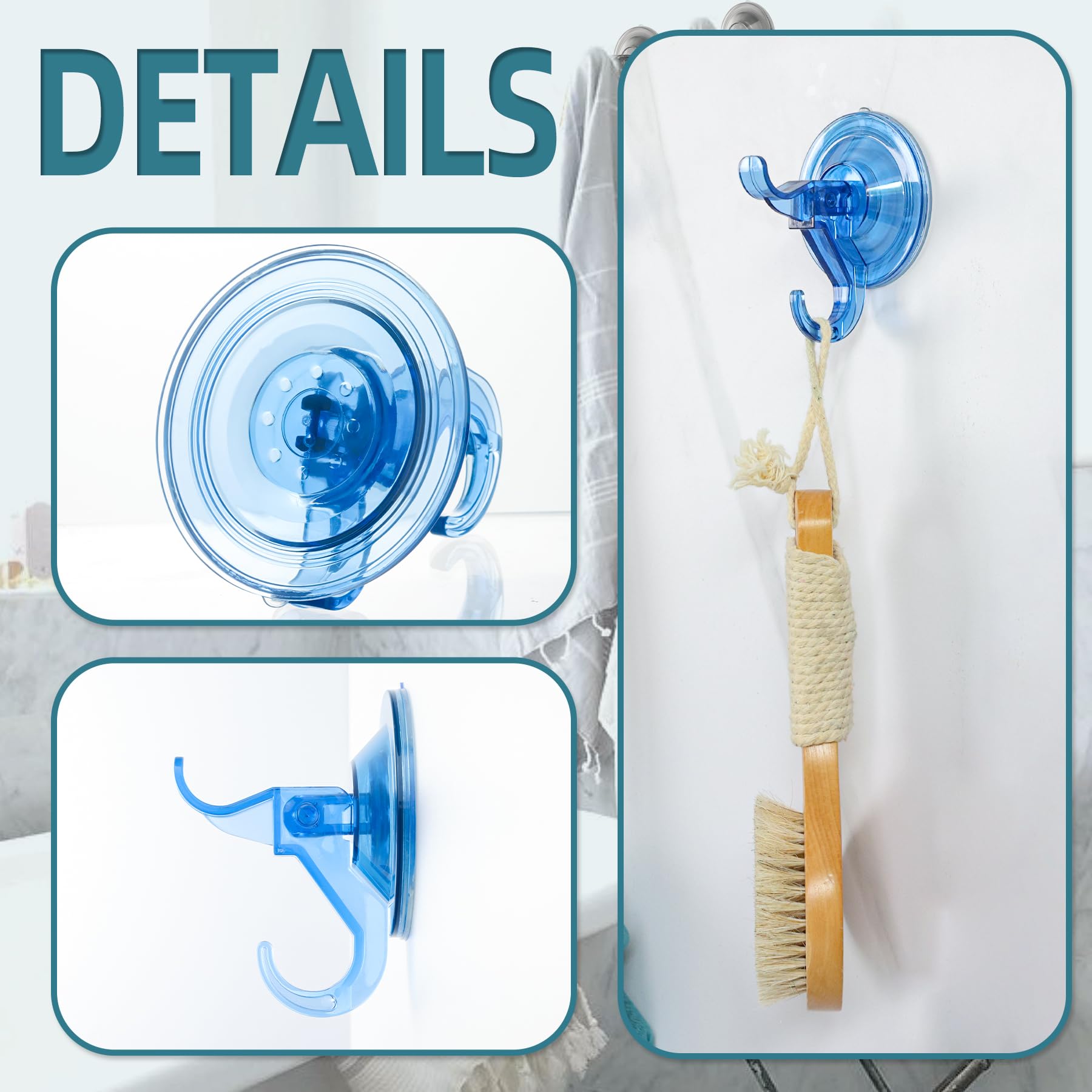 3 Pack Suction Hooks (3 Count)