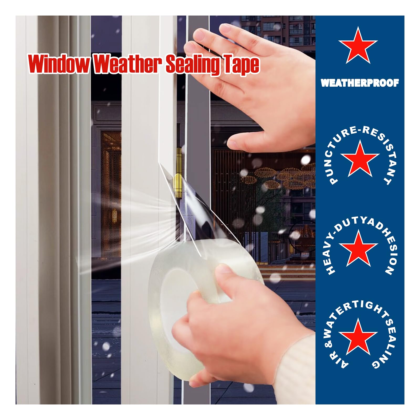 Transparent Weather Sealing Tape (85 Foot)