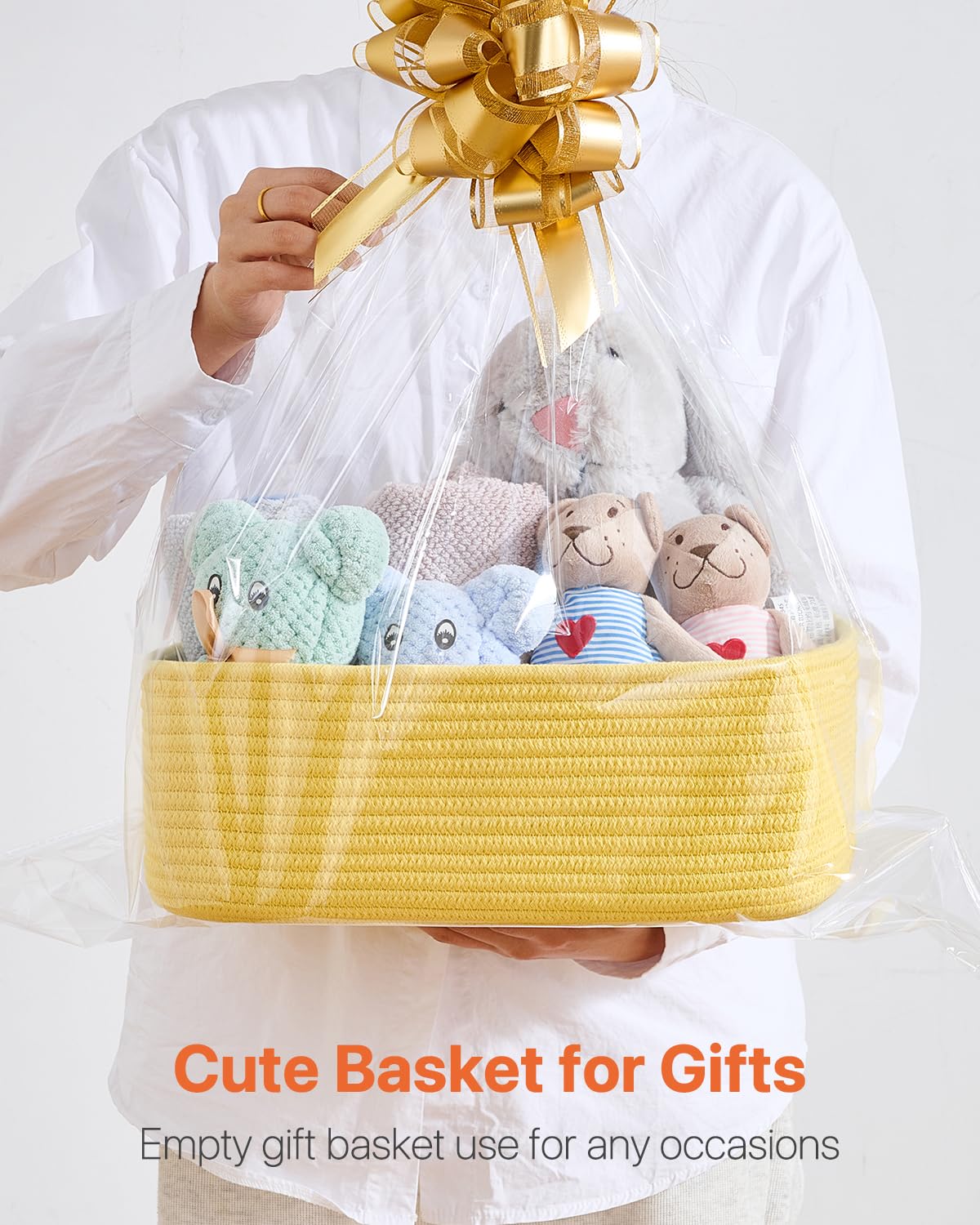 Small Woven Storage Basket for Organizing (3 Count)