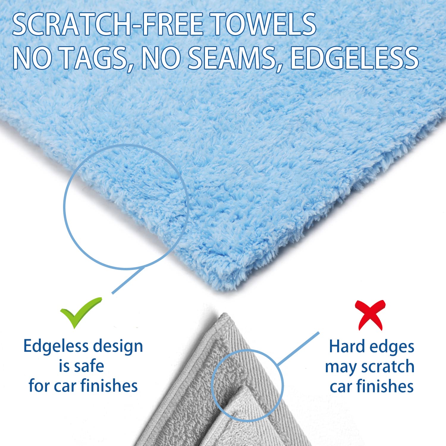 Microfiber Towels for Cars (6 Count)
