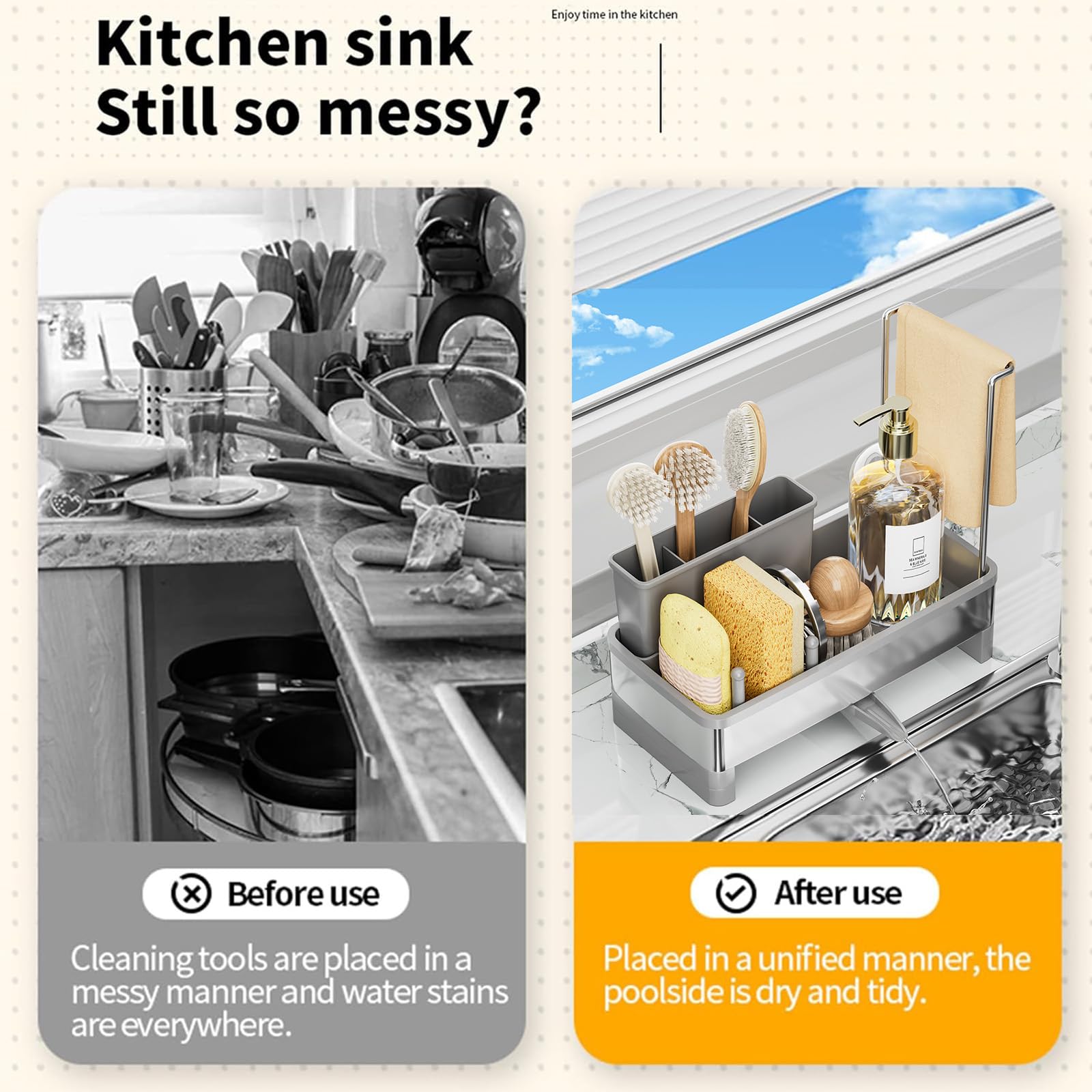 Sponge Holder for Kitchen Sink