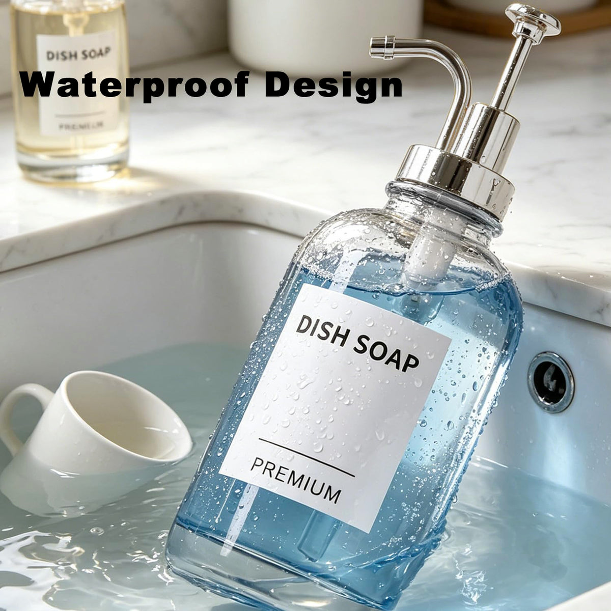 Dish Soap Dispenser for Kitchen (2 Count)