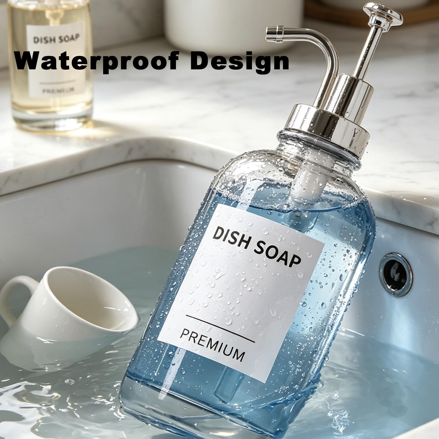 Dish Soap Dispenser for Kitchen (2 Count)