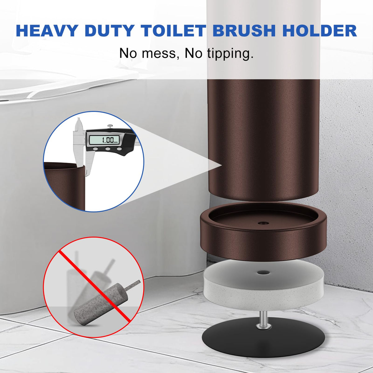 Toilet Brush and Holder Set