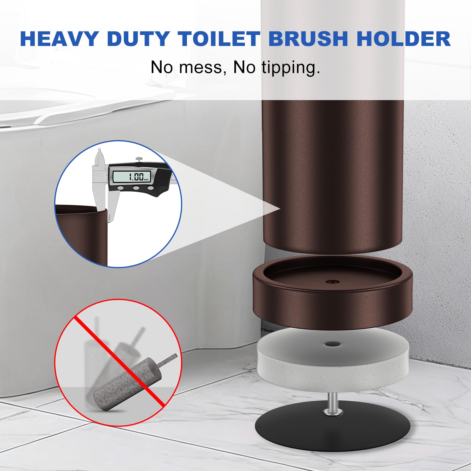 Toilet Brush and Holder Set