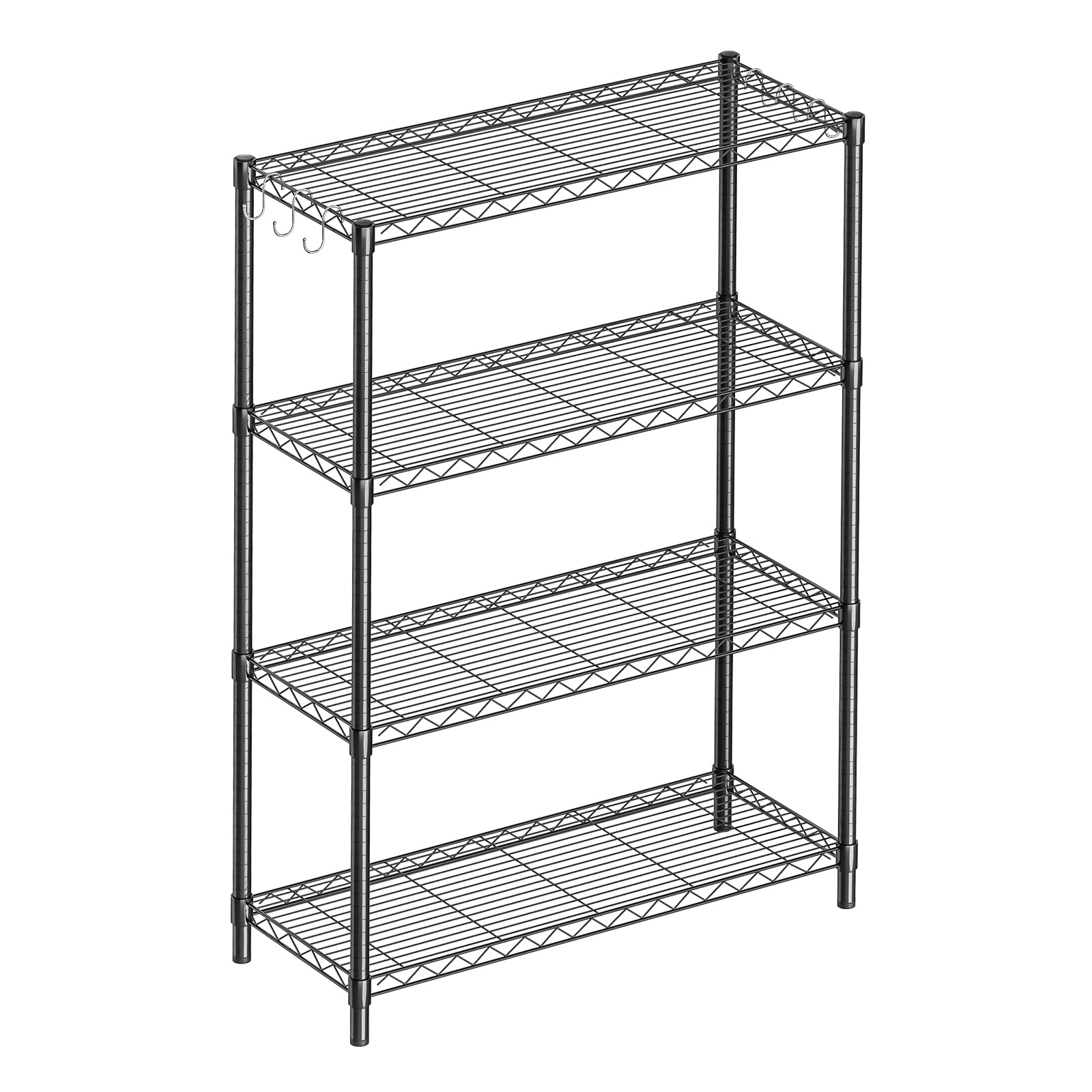 4 Shelf Adjustable Metal Wire Shelving