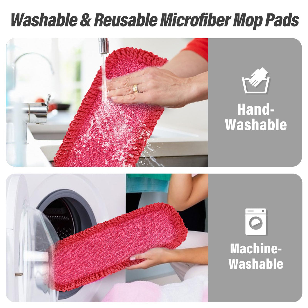 16.5" Microfiber Mop Pads Refills (3 Count)