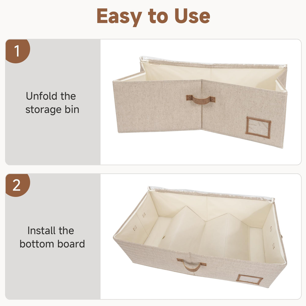 10 Inch Tall Under Bed Storage Containers with Clear Lid (2 Count)