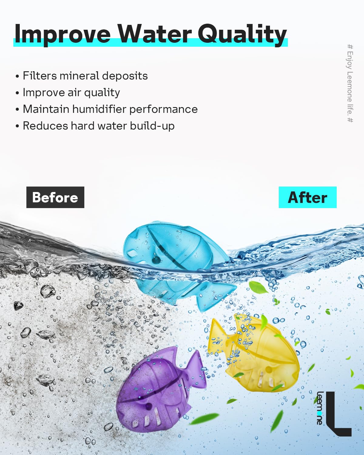 Humidifier Cleaning Fish for Humidifiers & Fish Tanks (10 Count)