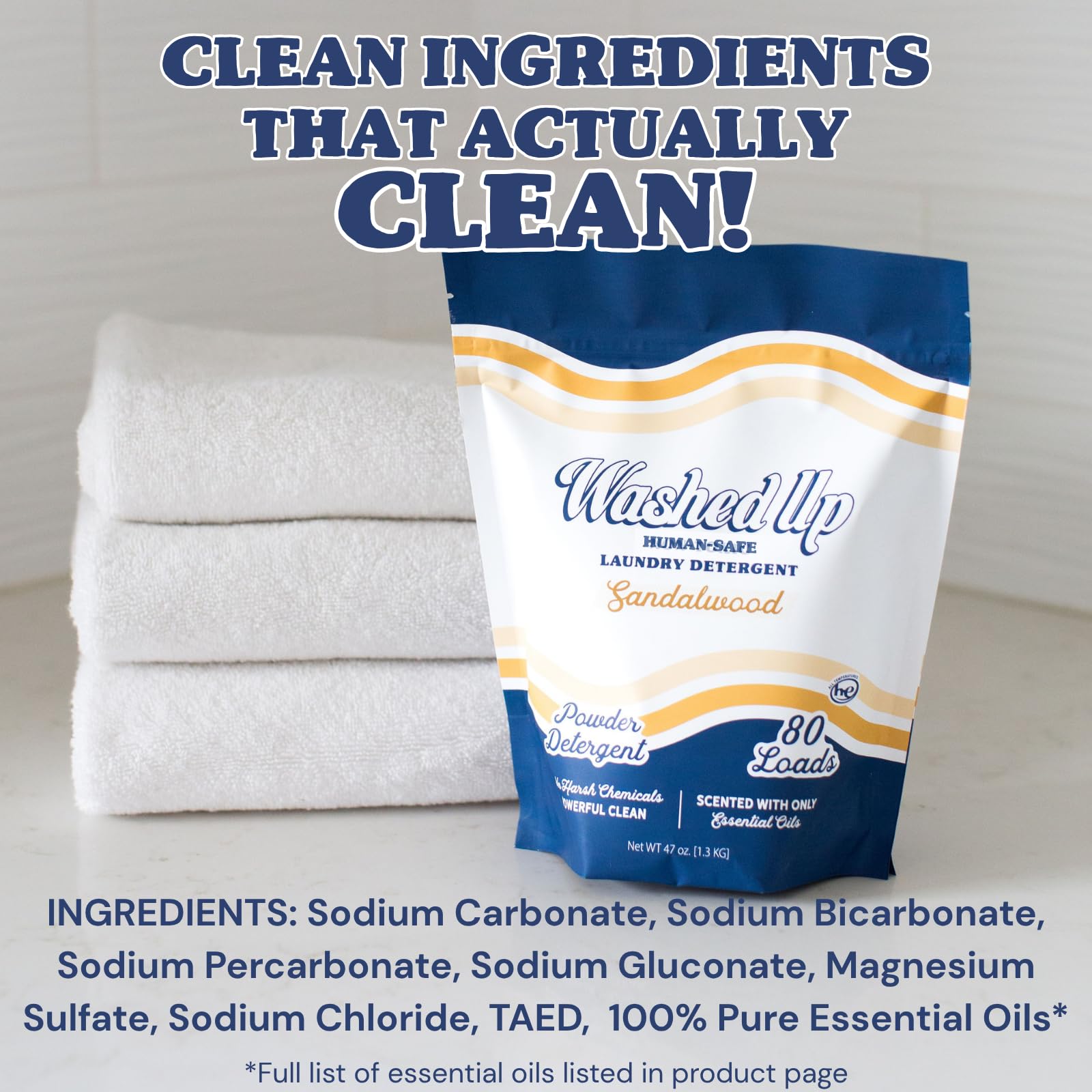 Sandalwood Laundry Detergent Powder (47 Ounce)
