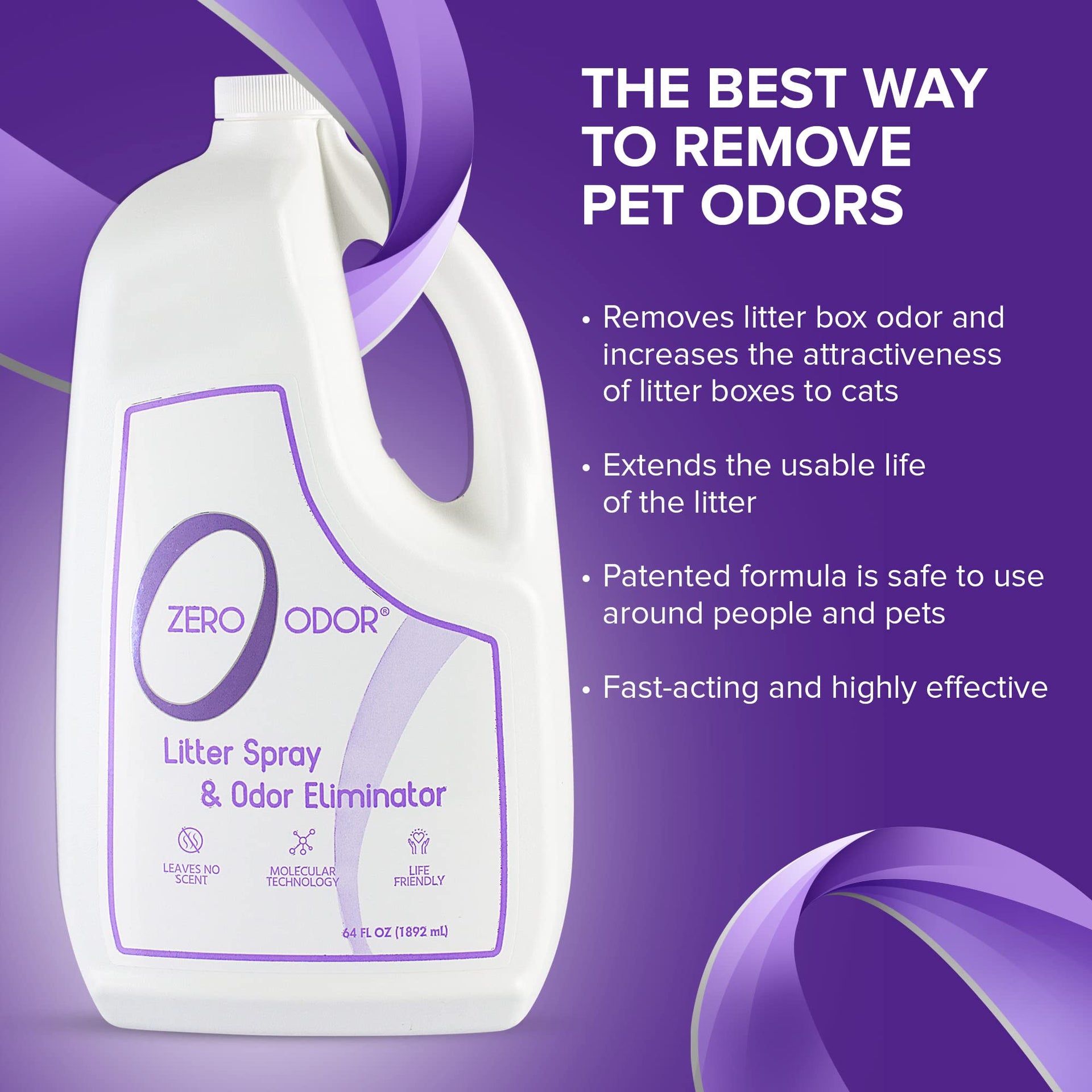 Litter Box Odor Eliminator Refill (64 Fl Oz)