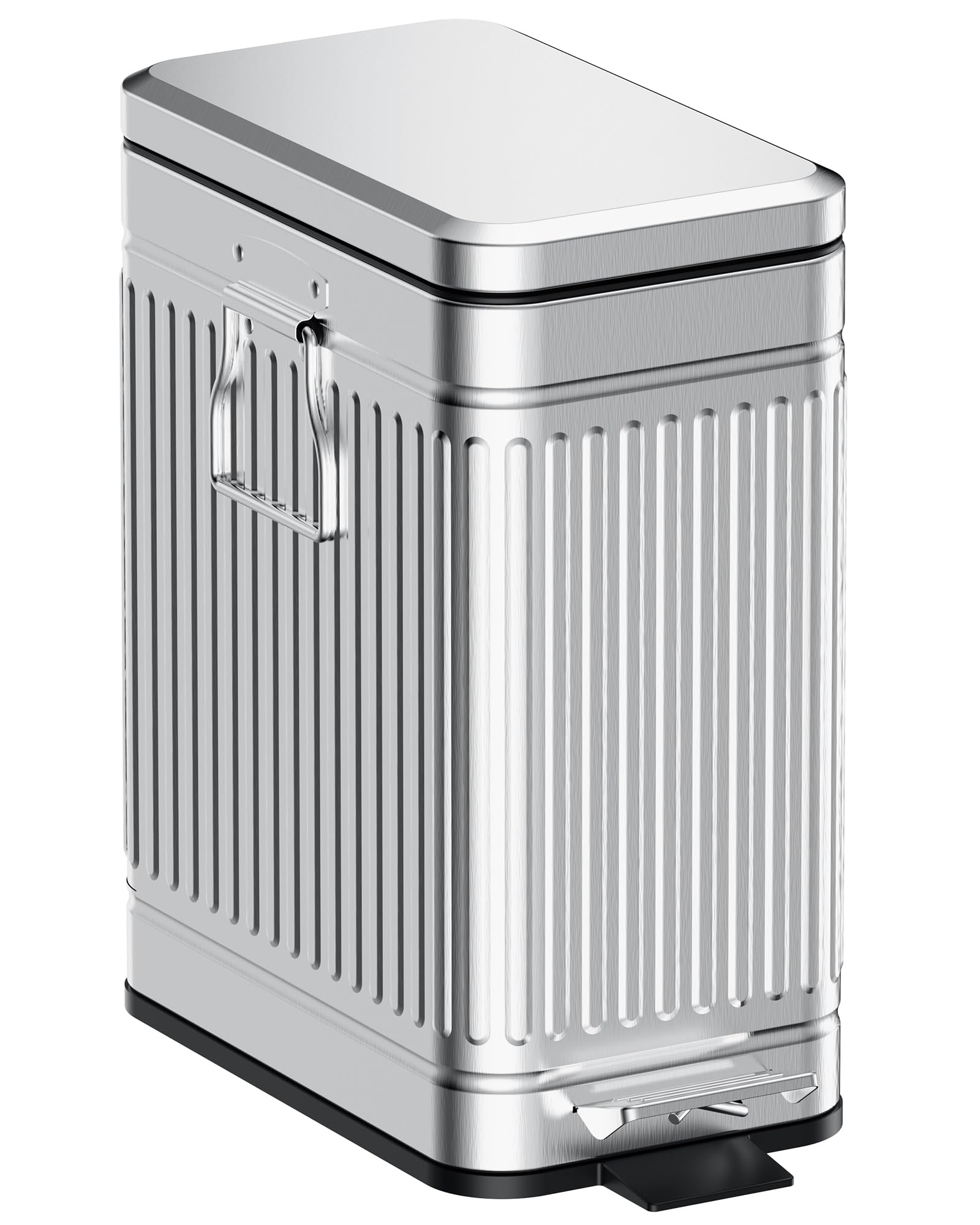 Small Trash Can with Lid Soft Close