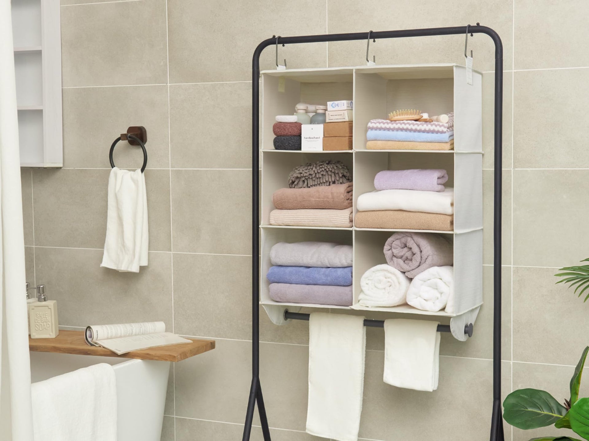 Hanging Closet Organizer with Rod