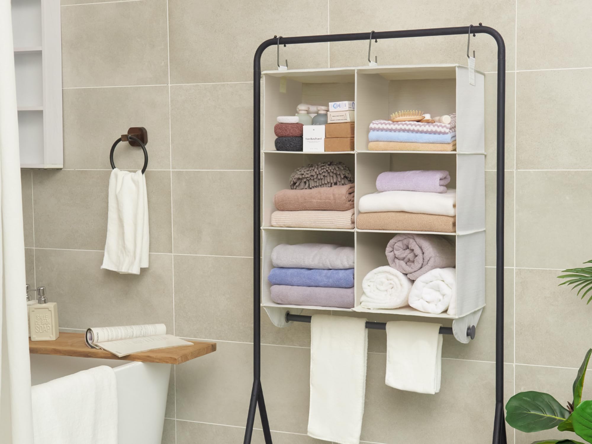 Hanging Closet Organizer with Rod