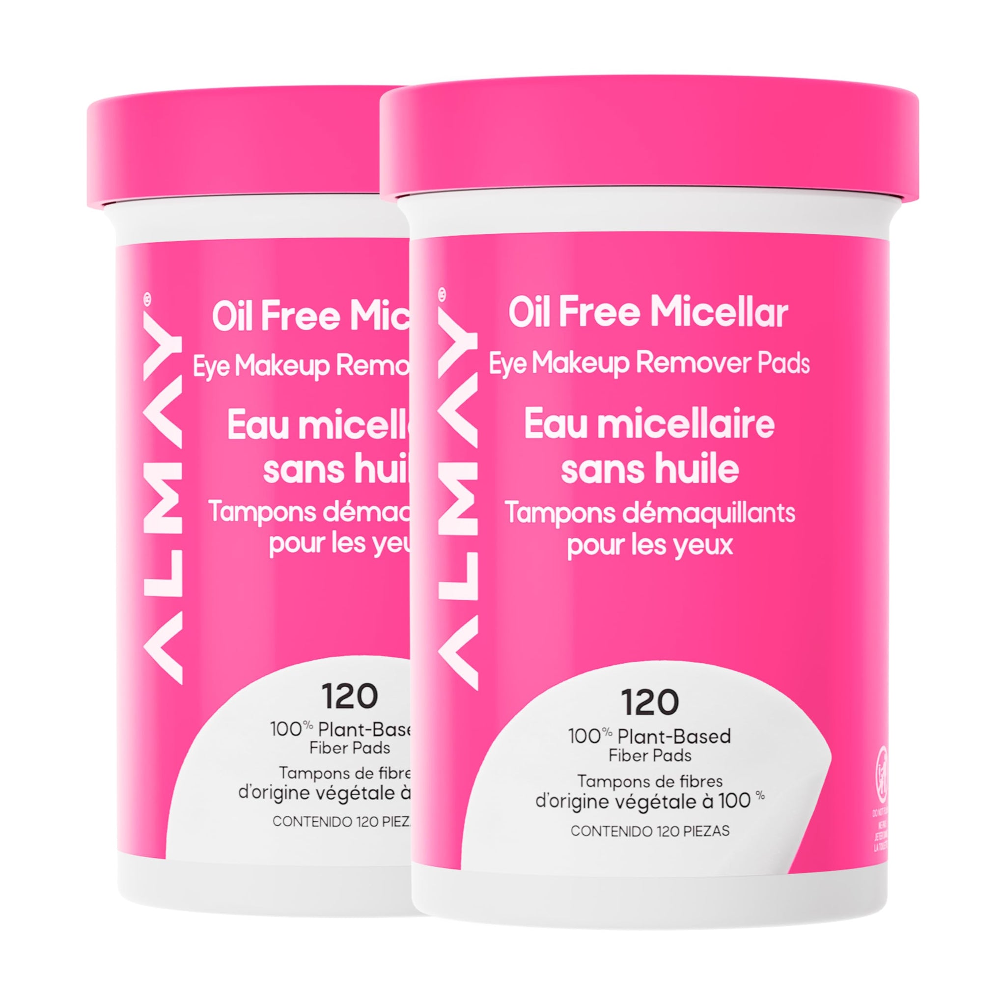 Oil Free Micellar Eye Makeup Remover Pads (240 Count)