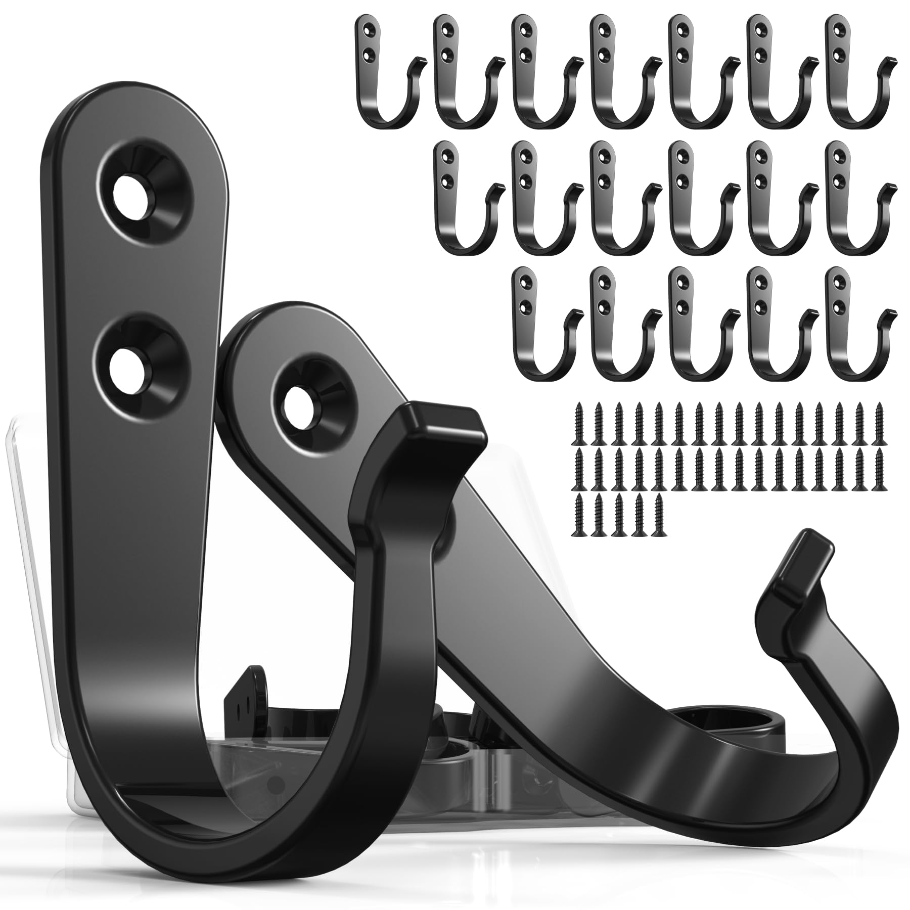 20 Pack Coat Hooks for Hanging (20 Count)