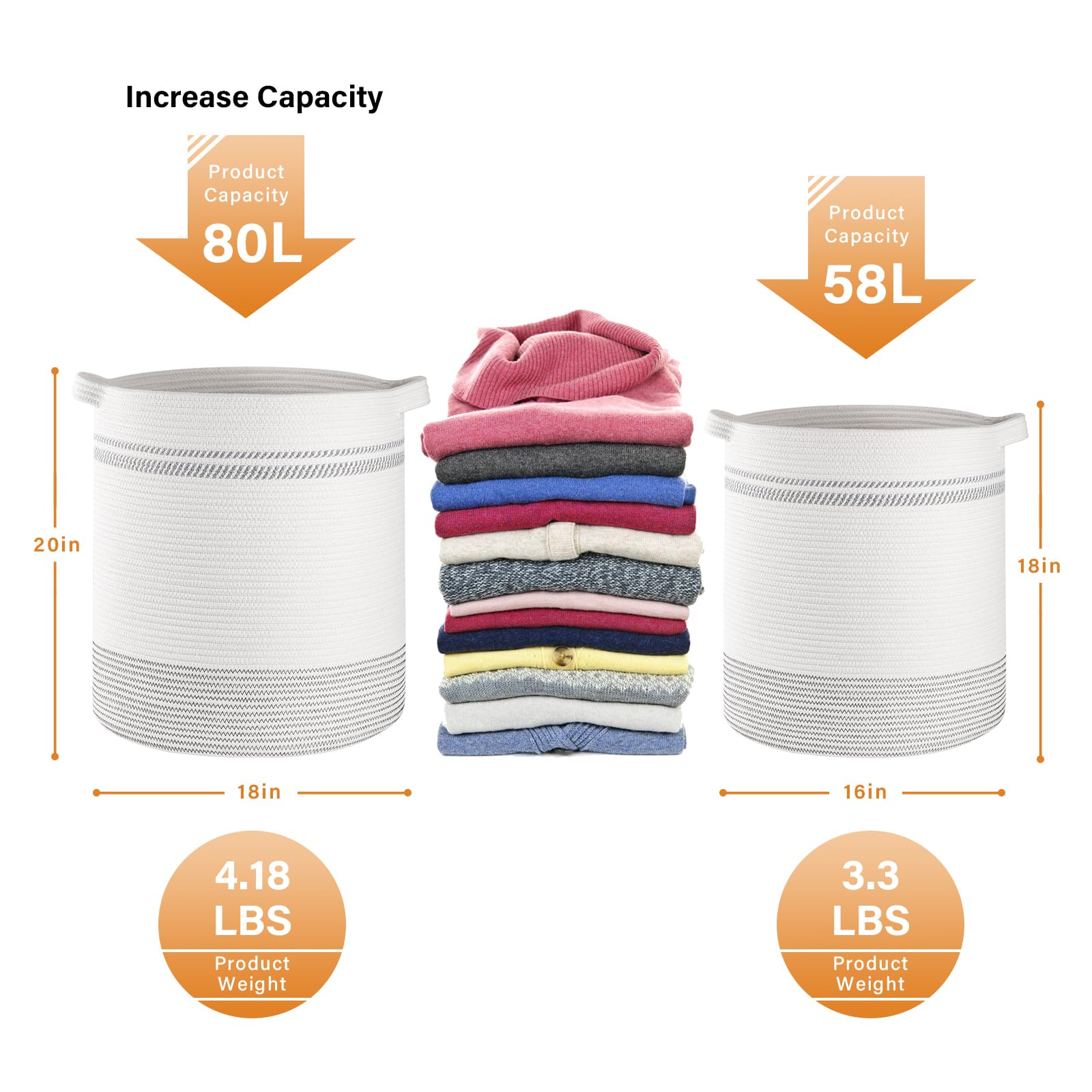 80L Laundry Basket