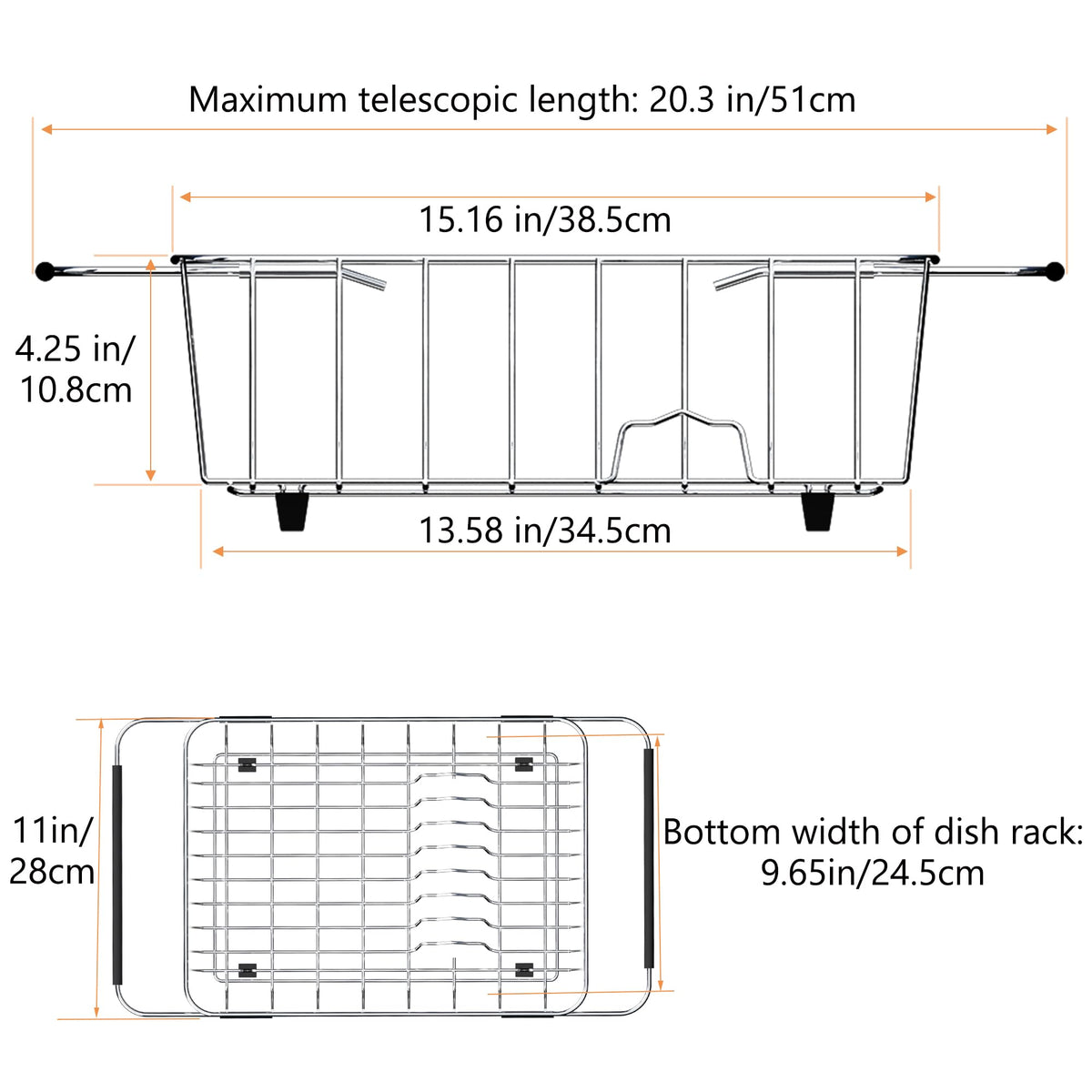 Stainless Steel Dish Drying Rack