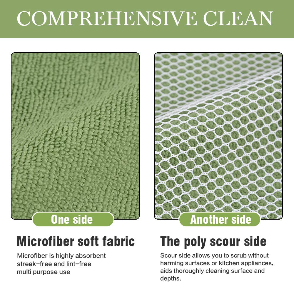 Dish Cloth for Washing Dishes Kitchen Washcloth Cleaning Cloth (5 Count)