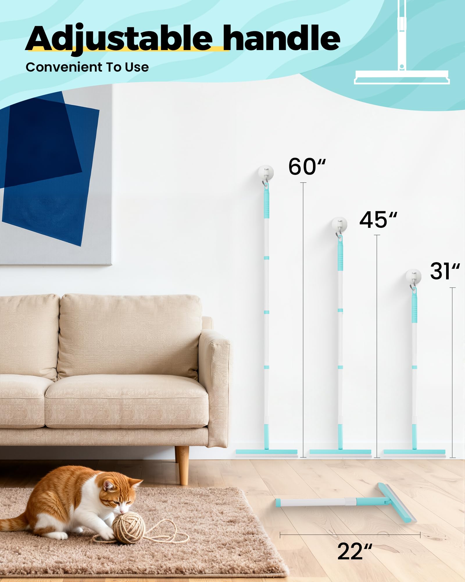 Carpet Rake for Pet Hair Removal Tool