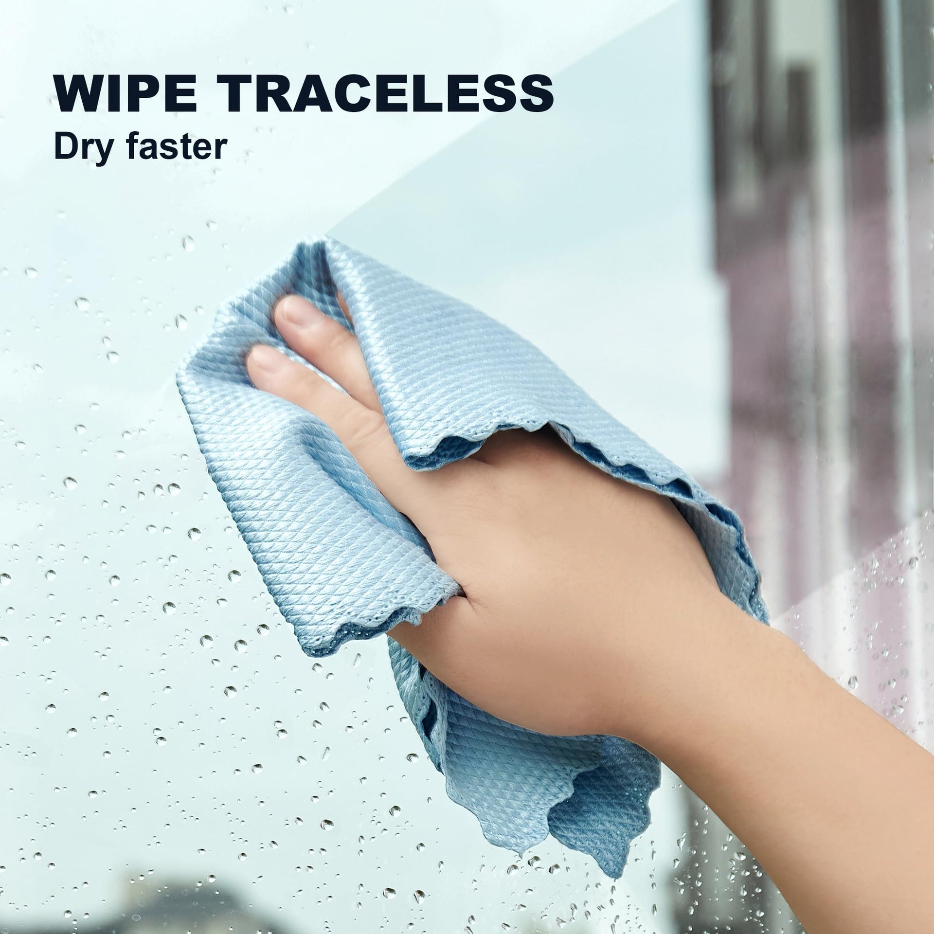Fish Scale Streak Free Magic Glass Window Cleaning Cloth (5 Count)