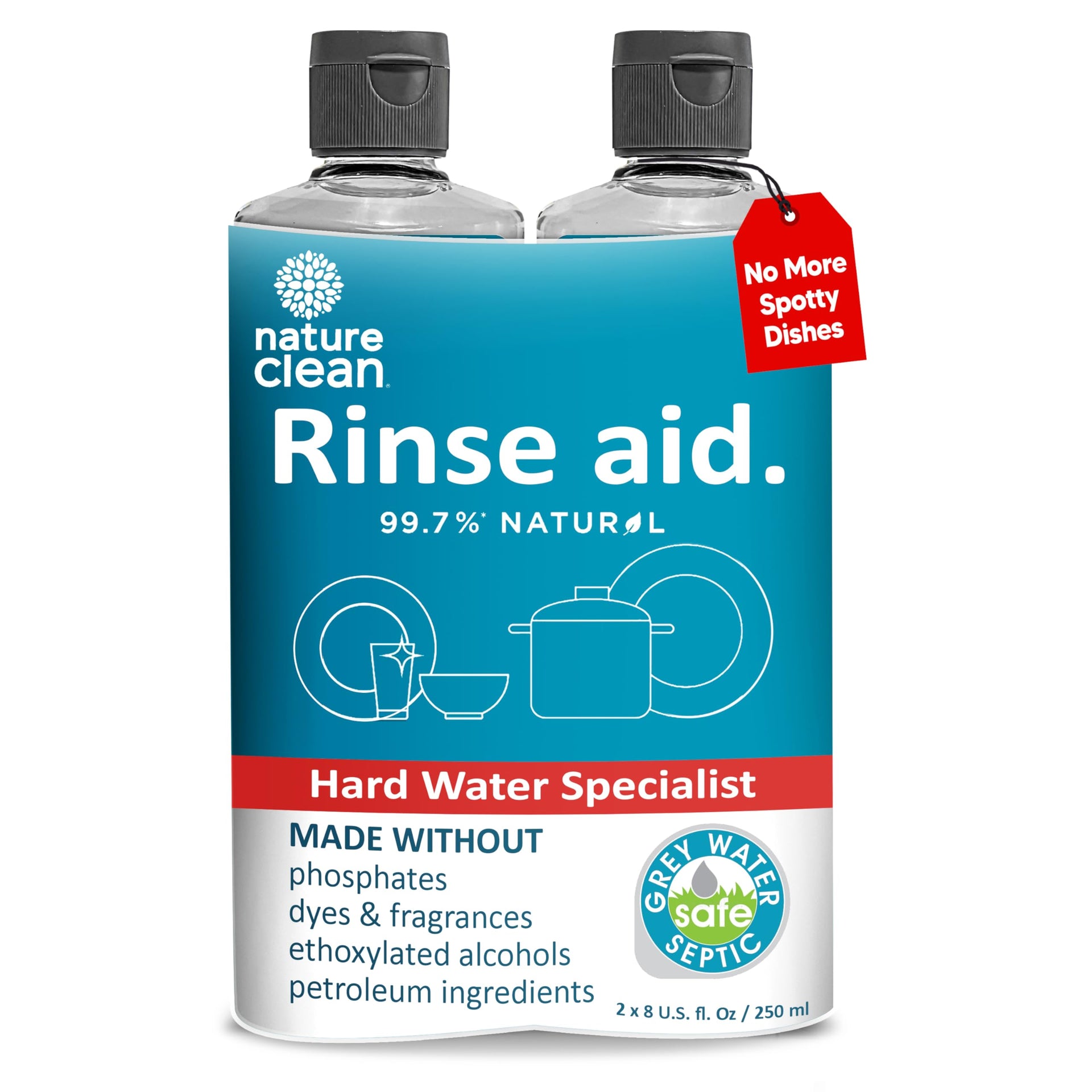 Dishwasher Rinse Aid Cleaner Non (16 Fl Oz)