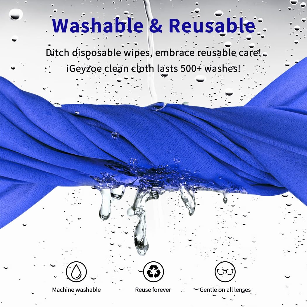20 Pack Microfiber Glasses Cleaning Cloths (20 Count)