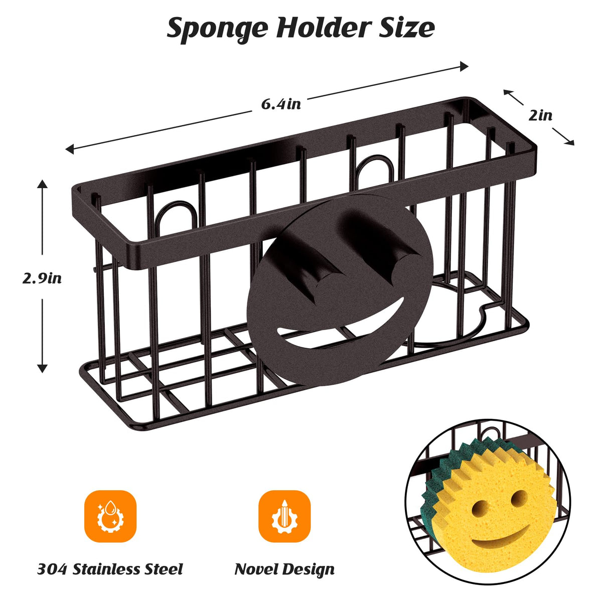 Sponge Holder Smiley Face