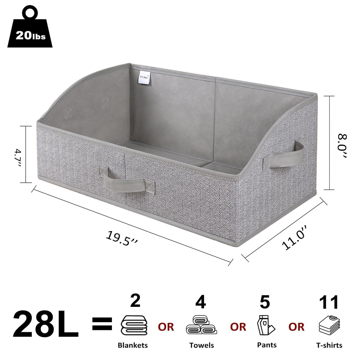 6 Pack Trapezoid Storage Bins (6 Count)