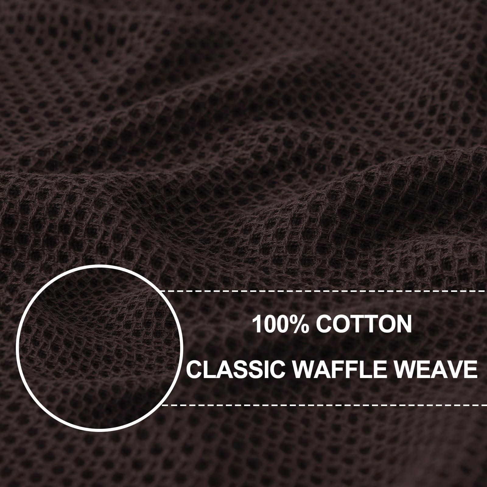 100% Cotton Waffle Weave Kitchen Dish Cloths 6 (6 Count)