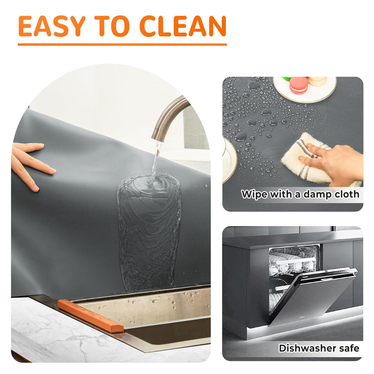 Silicone Mat 47"x 23" Silicone Mats for Kitchen Counter (7.7 Sq Ft)