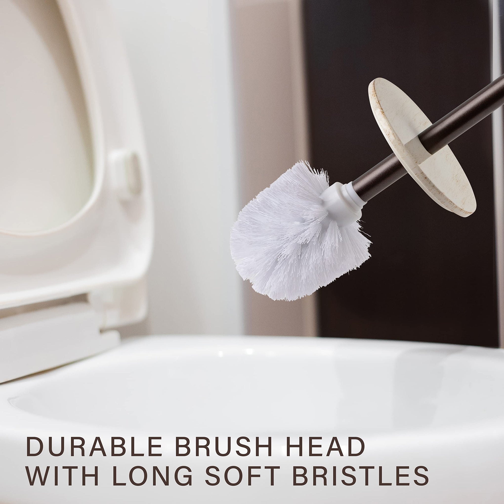 Rustic Luxe Toilet Brush and Holder Set