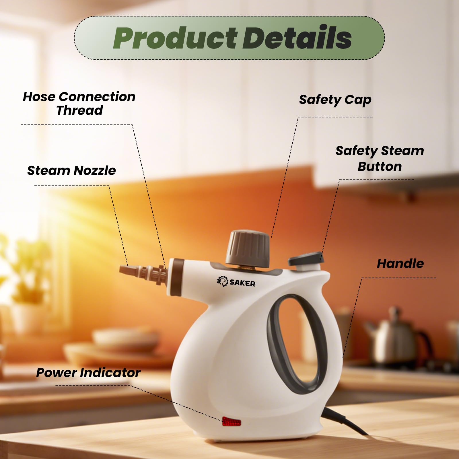 Pressurized Handheld Steam Cleaner