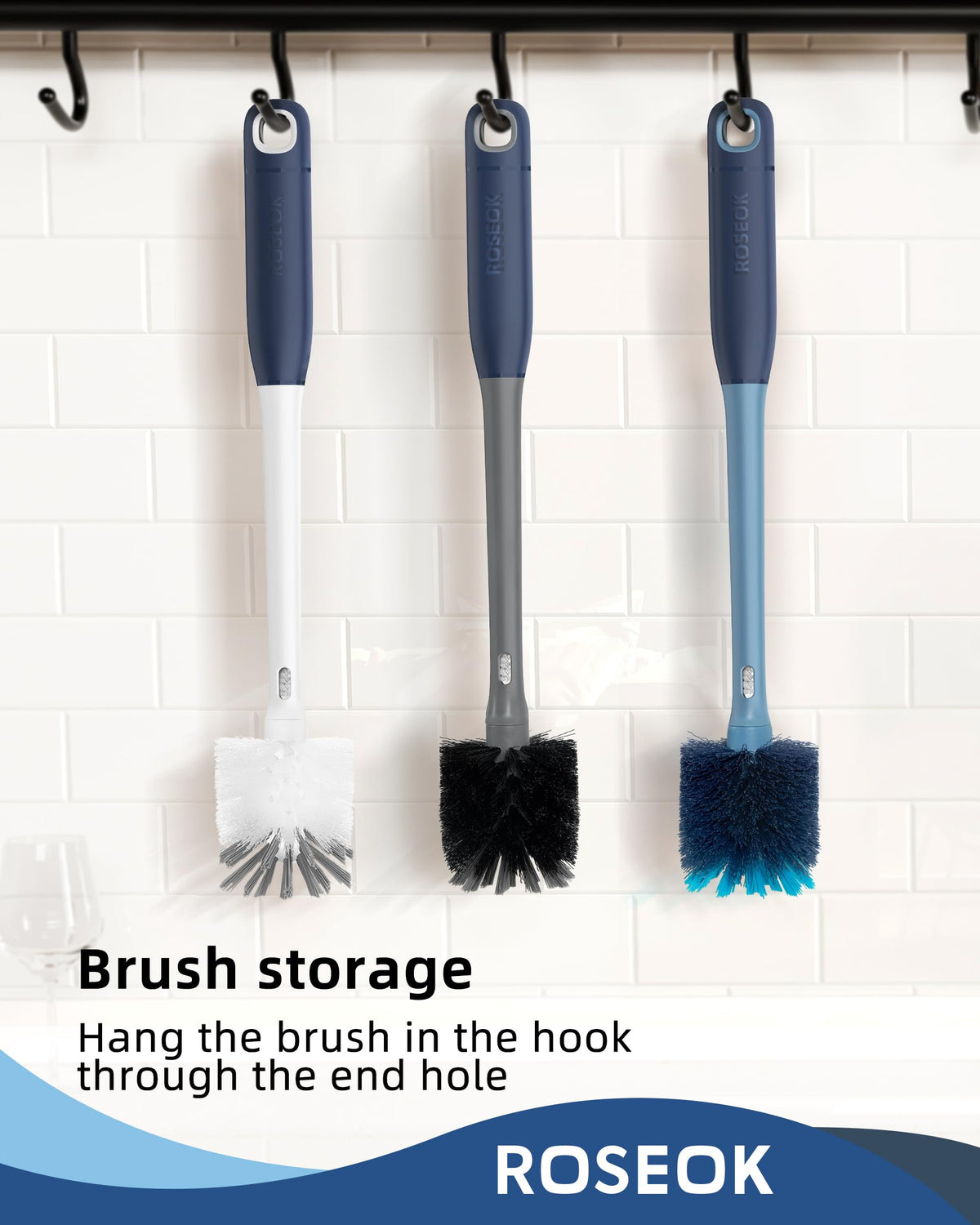 2 in 1 Bottle Brush with Straw Cleaner Brush