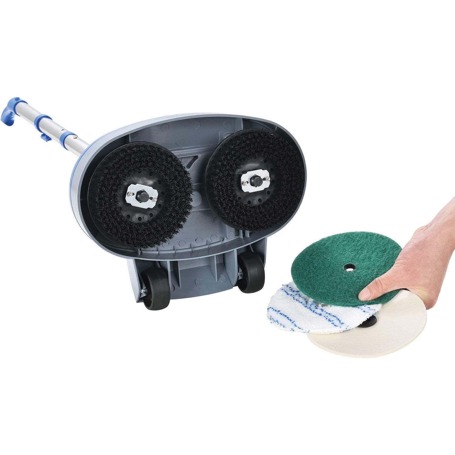 Mini Floor Scrubber With Floor Pads