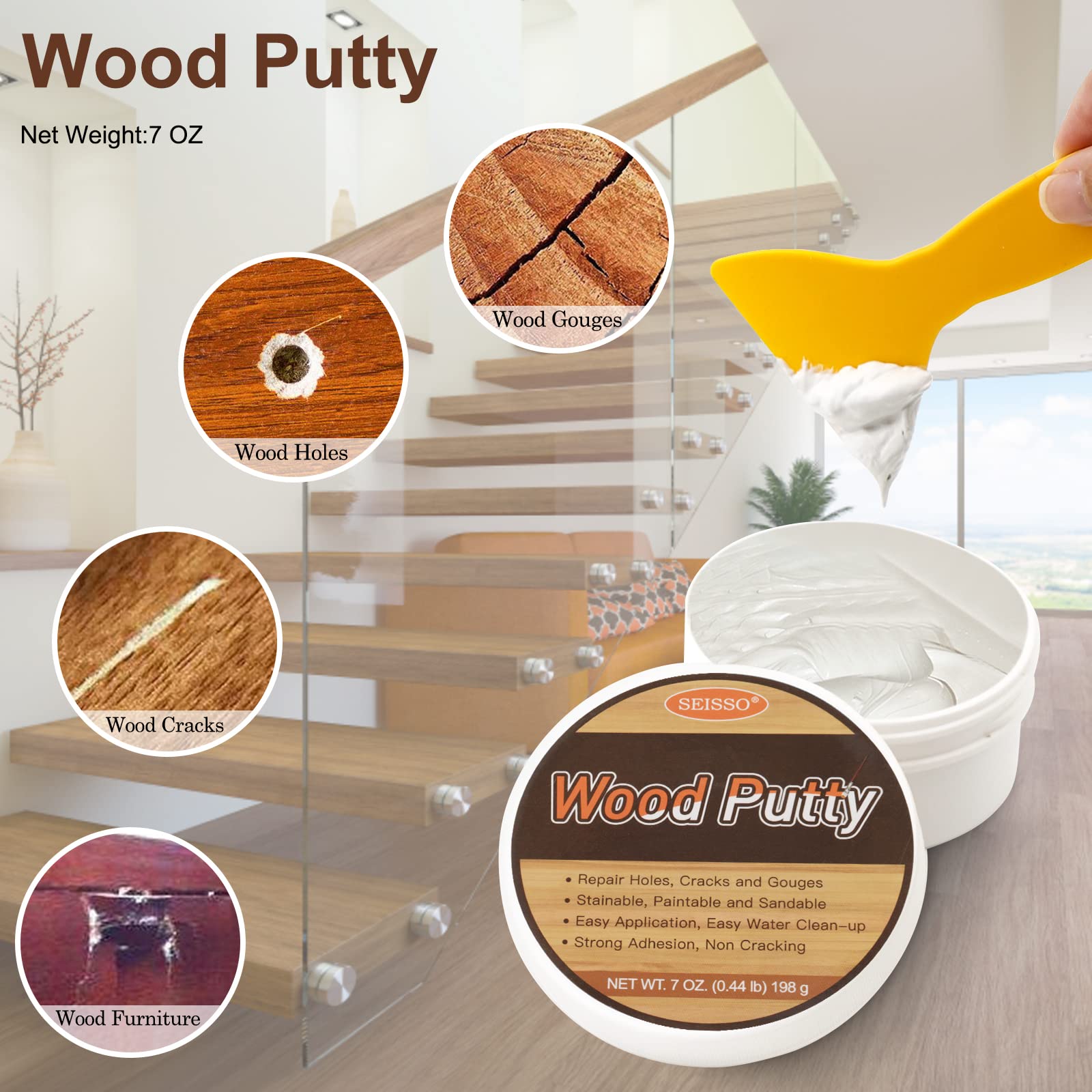 Wood Putty Water (7 Ounce)