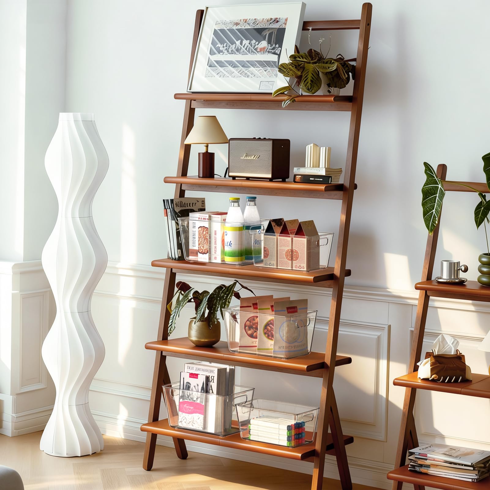 Clear Fridge Organizer Bins with Handles