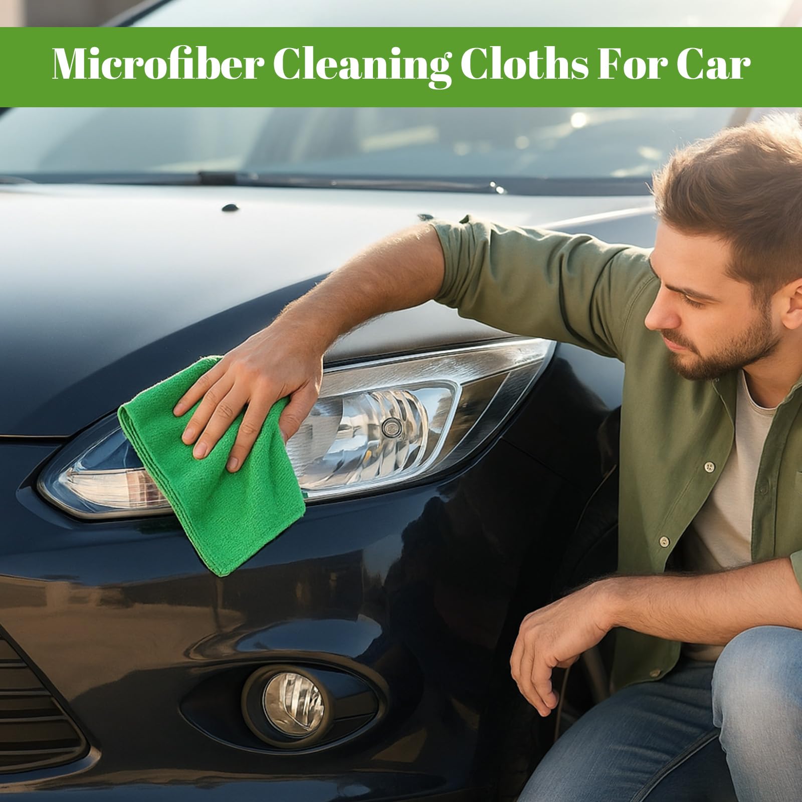 140 Pcs Microfiber Cleaning Cloths for Cars Ultra Absorbent Car Towels Drying Reusable Cleaning Supplies House Kitchen Window Microfiber Towel (140 Count)