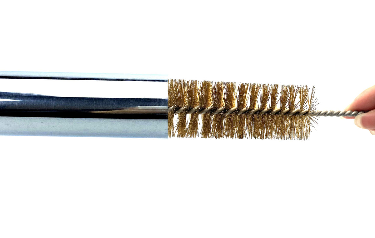 Pipe Cleaning Brush Set with Brass Bristles