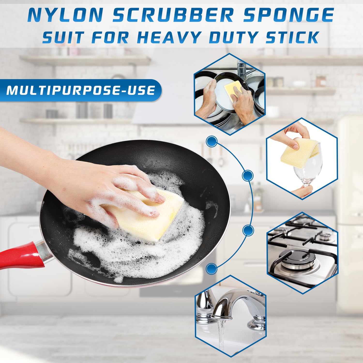 All Purpose Non Scratch Sponges (12 Count)
