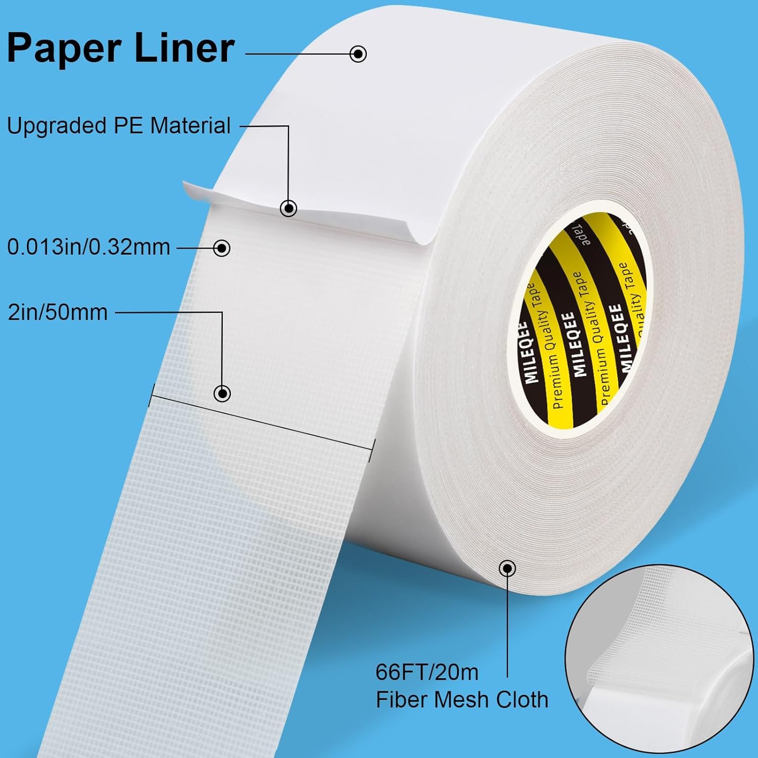 High Adhesive Double Sided Tape Heavy Duty (2 Count)