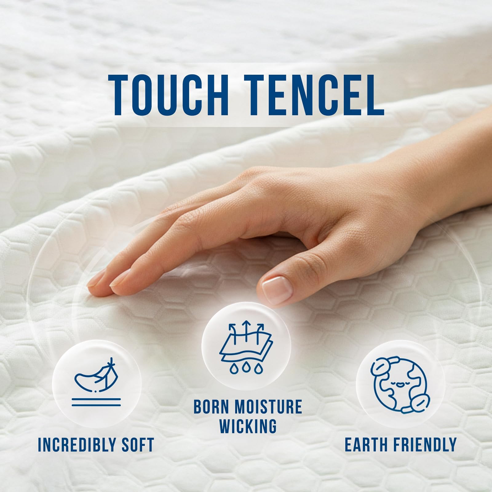 Luxury Full Size Tencel Waterproof Mattress Protector Deep Pocket