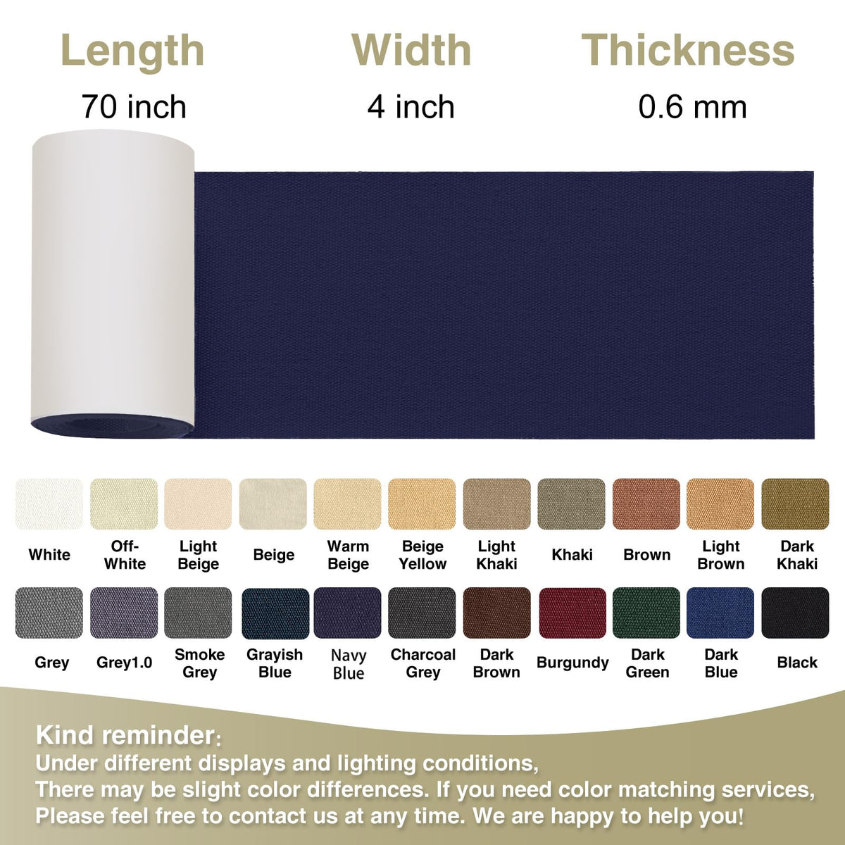 Canvas Repair Tape 4×70 Inch Waterproof Self