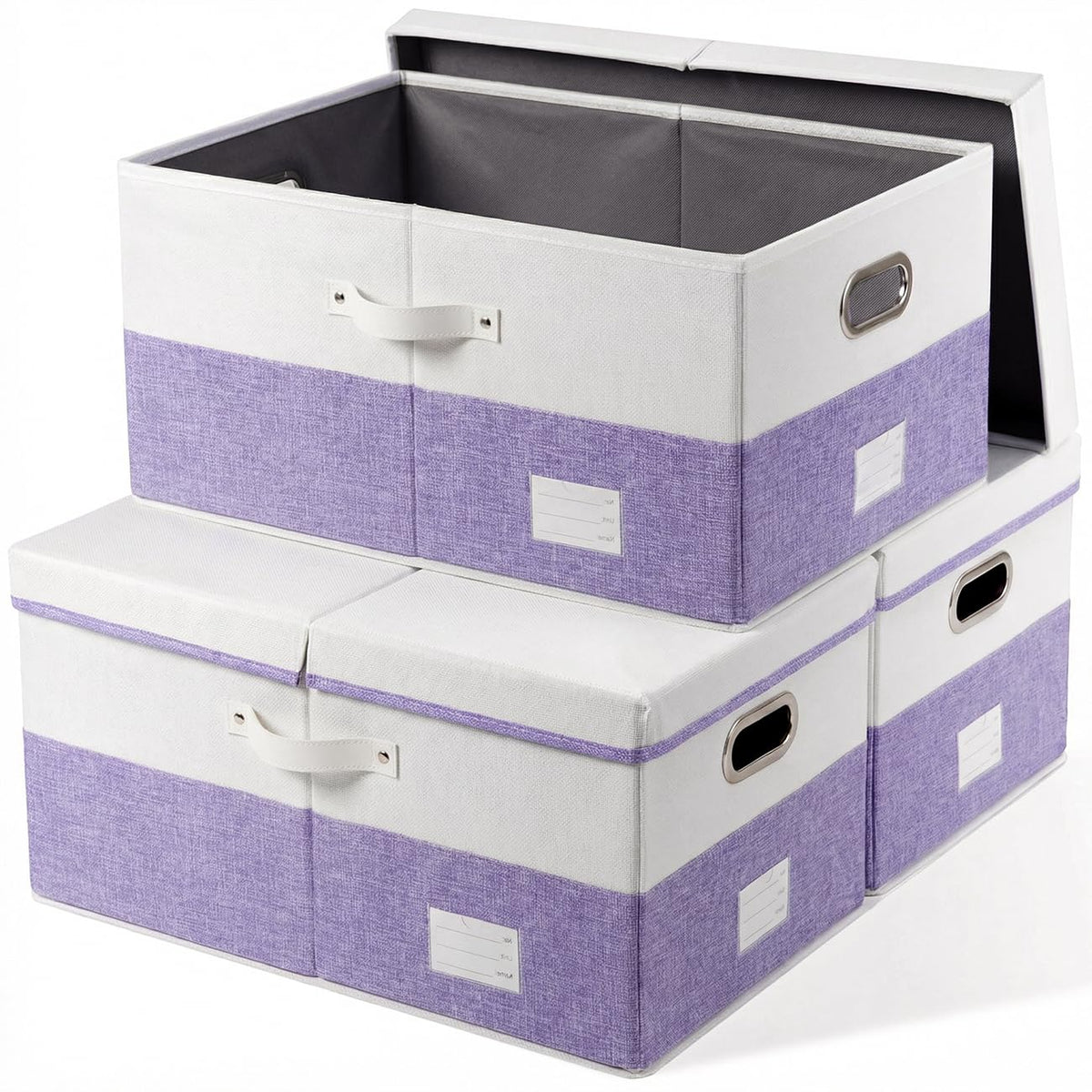 Storage Bins with Lids [3 (3 Count)