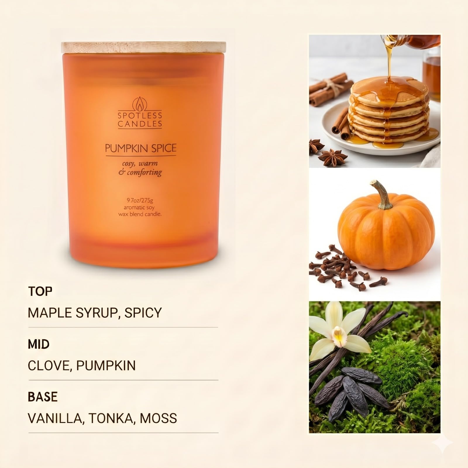 Pumpkin Spice Candle; 9.7 oz